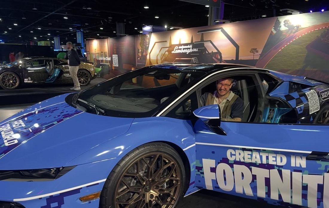 Lamborghini created in Fortnite